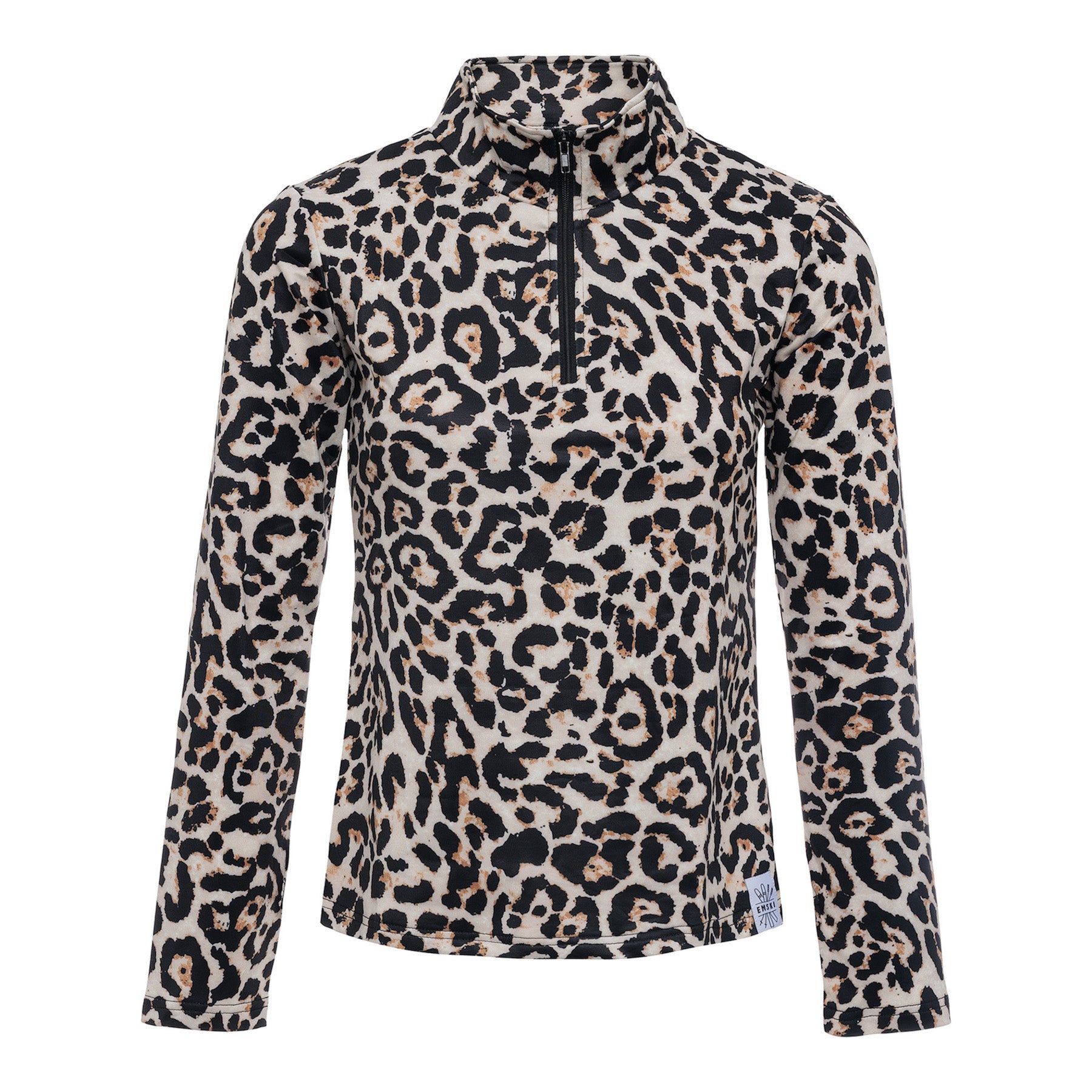 Dames skipully met panterprint