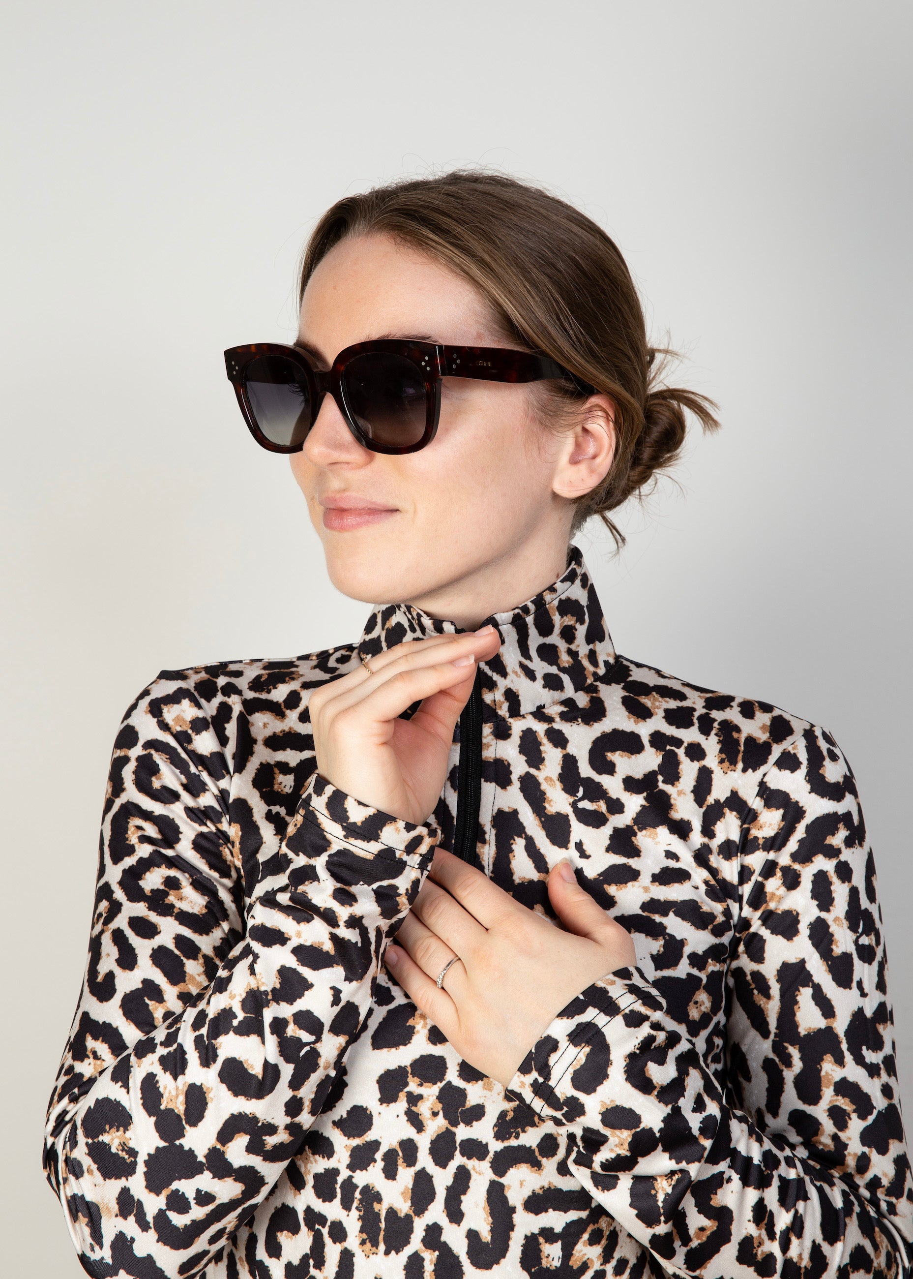 Dames skipully panterprint